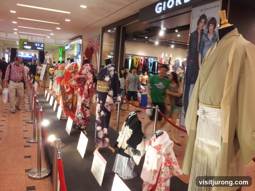 Kimono Display in Mall