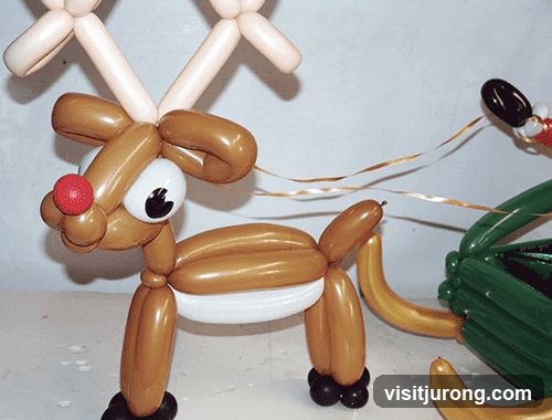 Balloon Reindeer and Sleigh