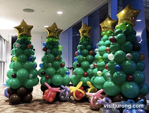Balloon Christmas Trees