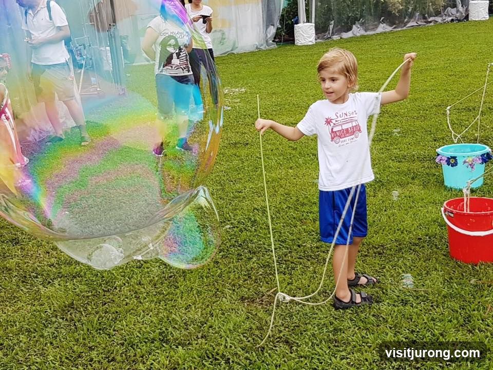 Boy Making Giant Bubbles
