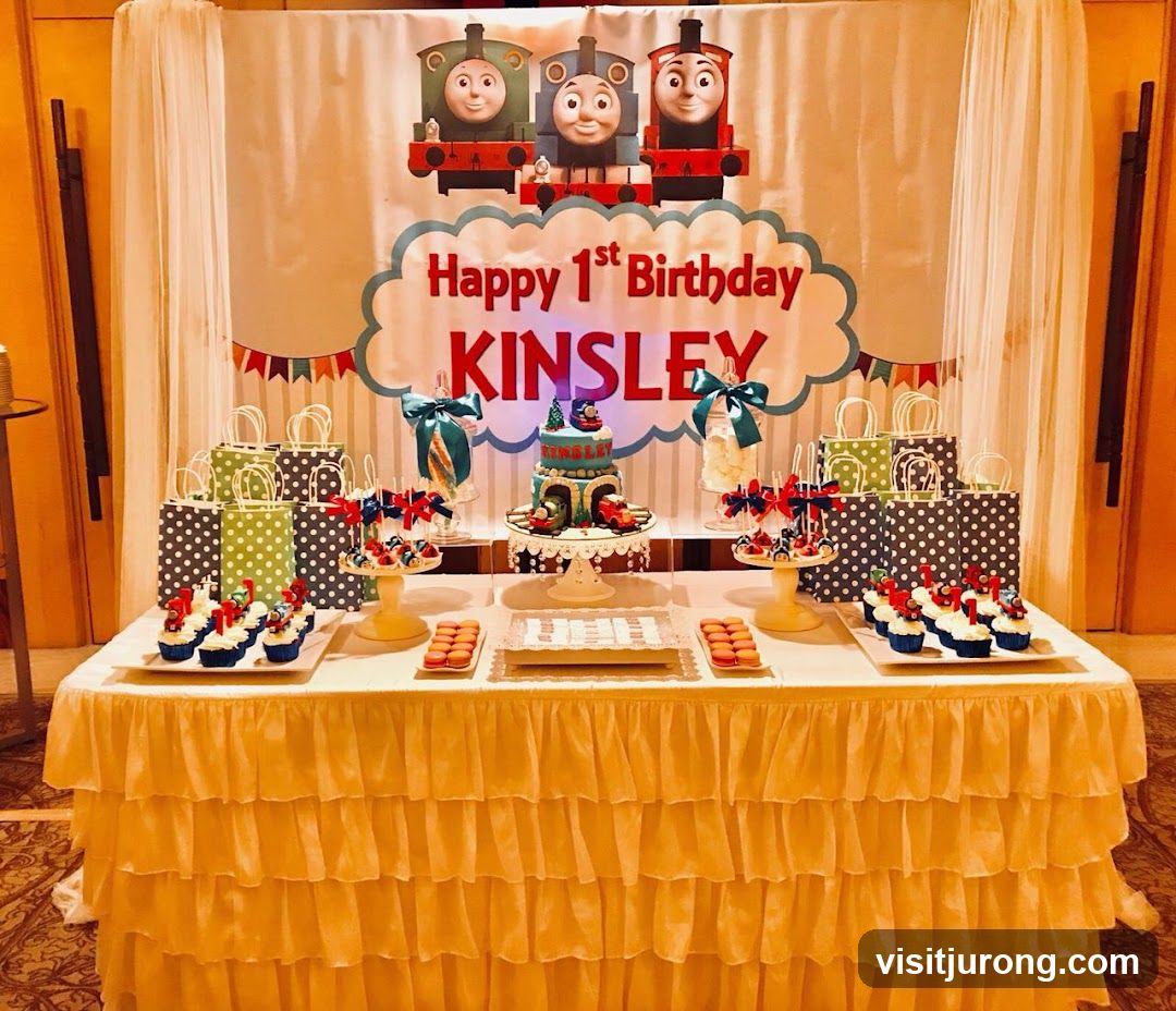 Thomas the Tank Engine Birthday Party Setup