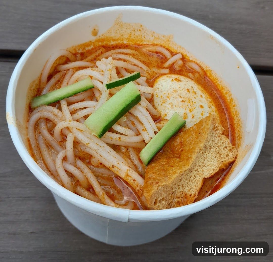 Laksa in a bowl