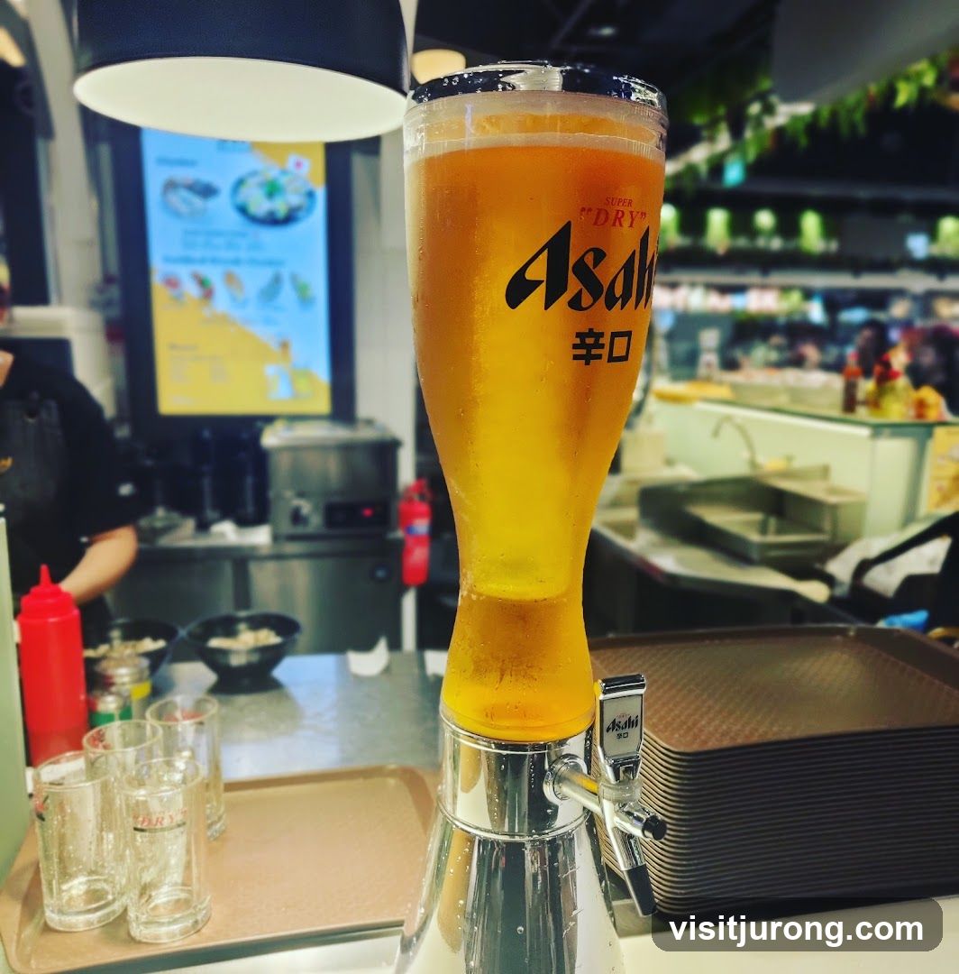 Beer Tower with Asahi Logo