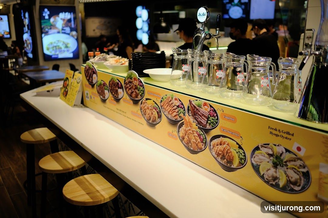 Food Display at a Restaurant Counter