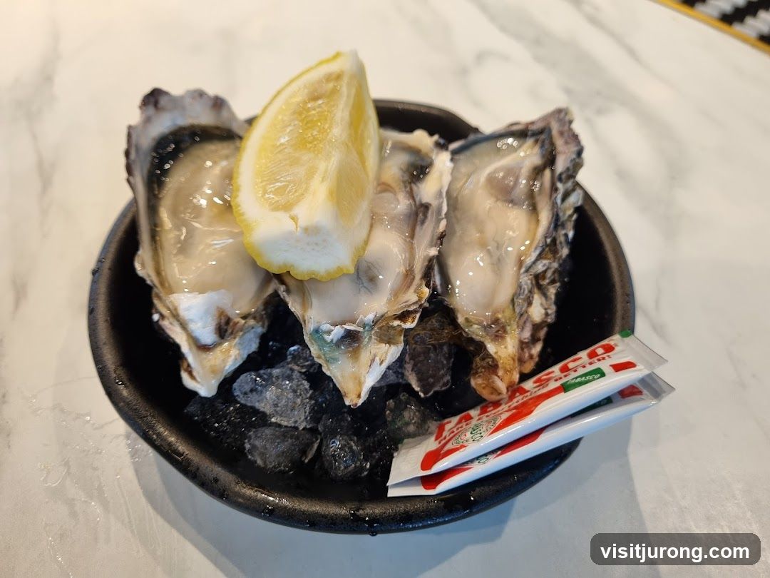 Oysters with Lemon and Tabasco