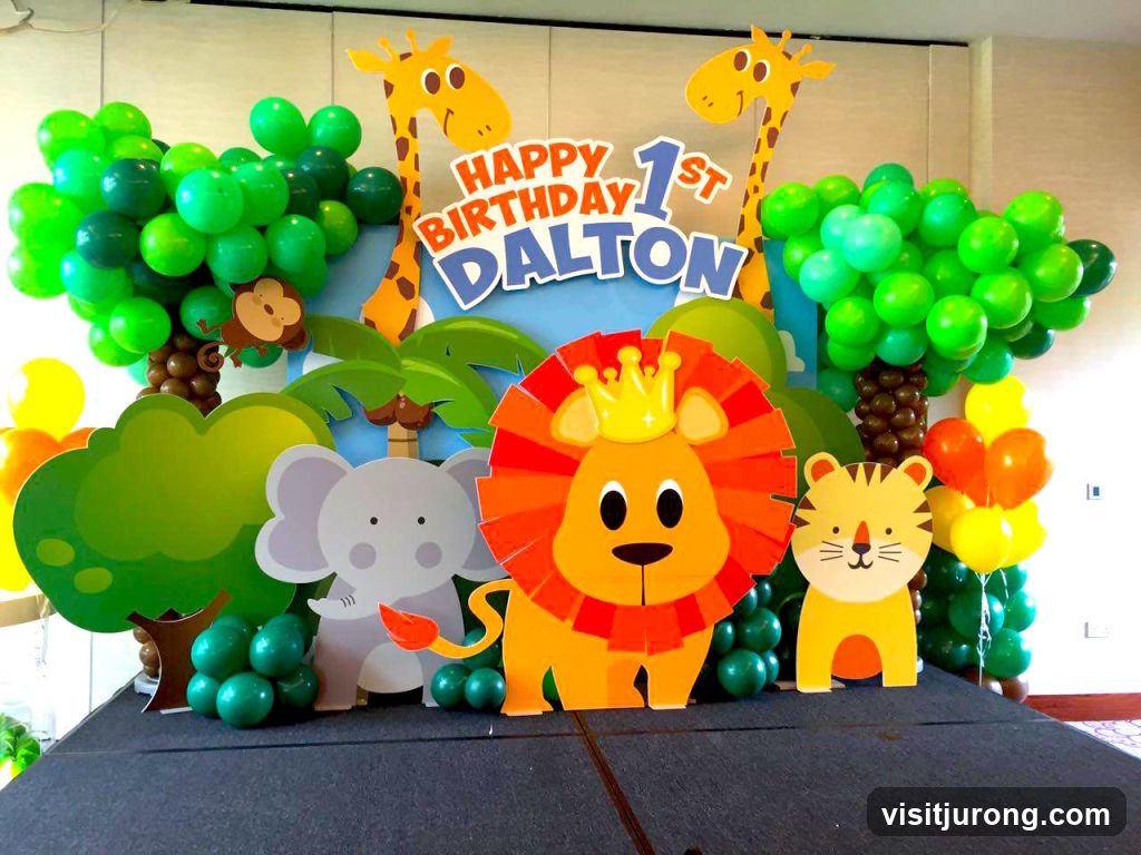 Jungle-themed Birthday Decoration