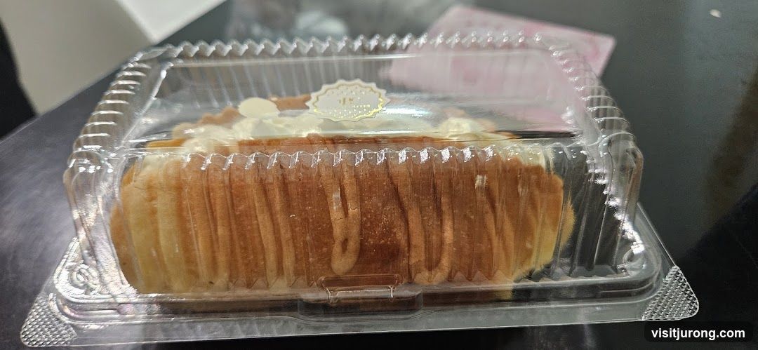 Pastry in a clear plastic container