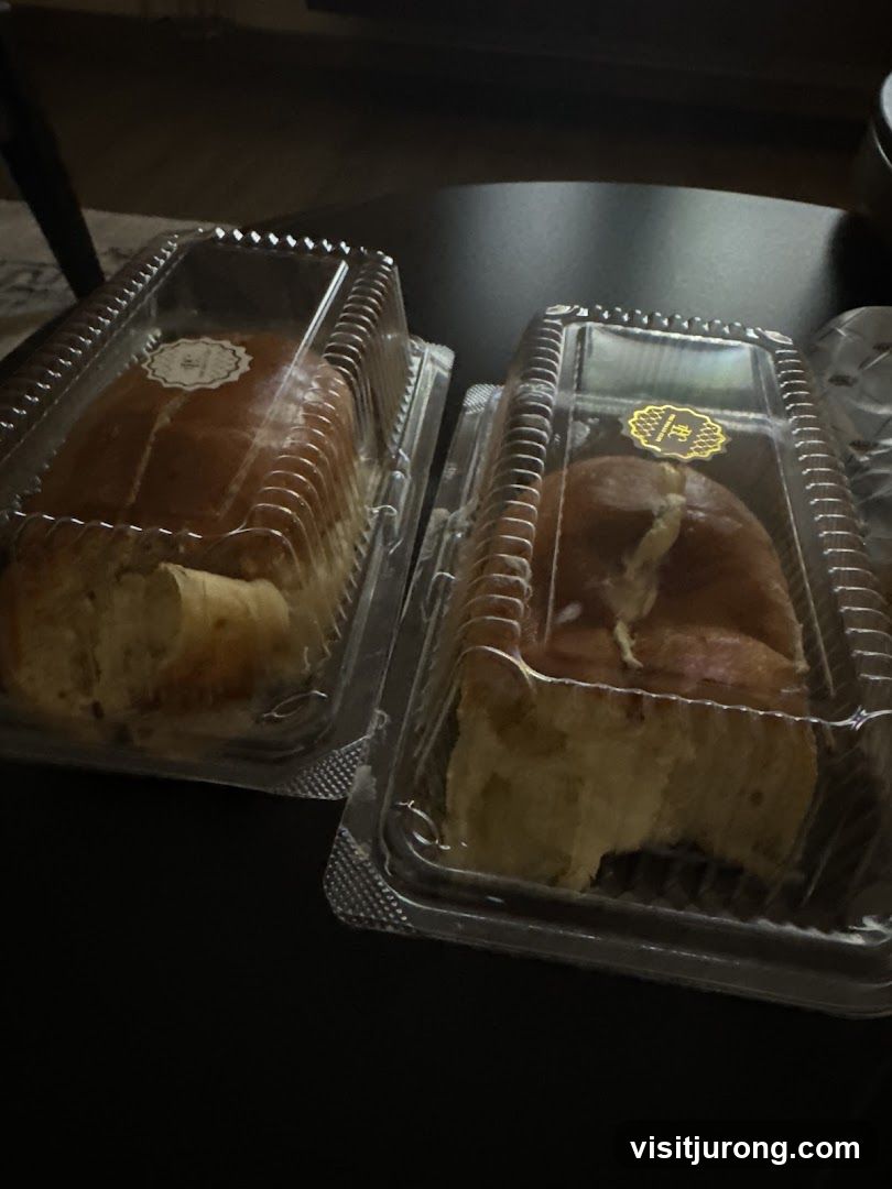 Two Pastries in Plastic Containers