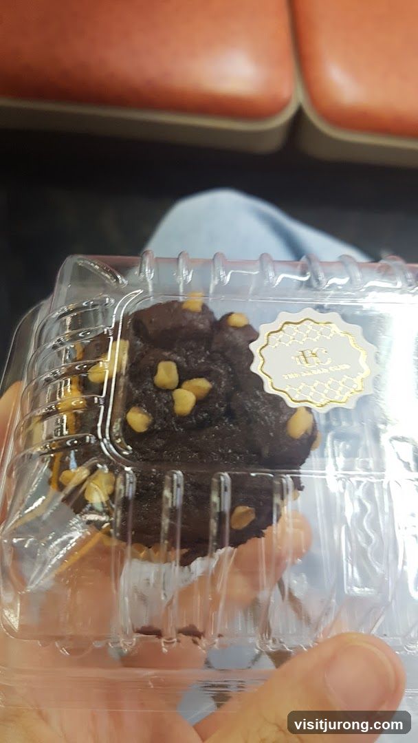 Chocolate cookie with nuts