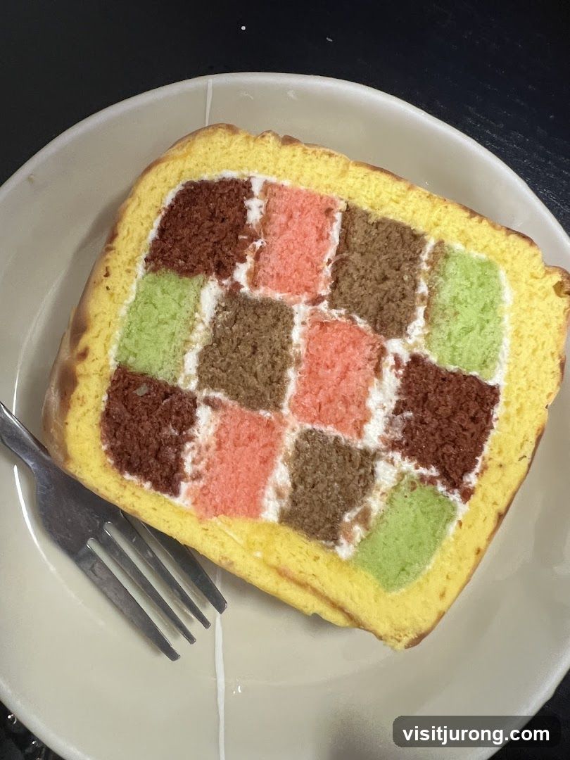 Checkerboard Cake Slice