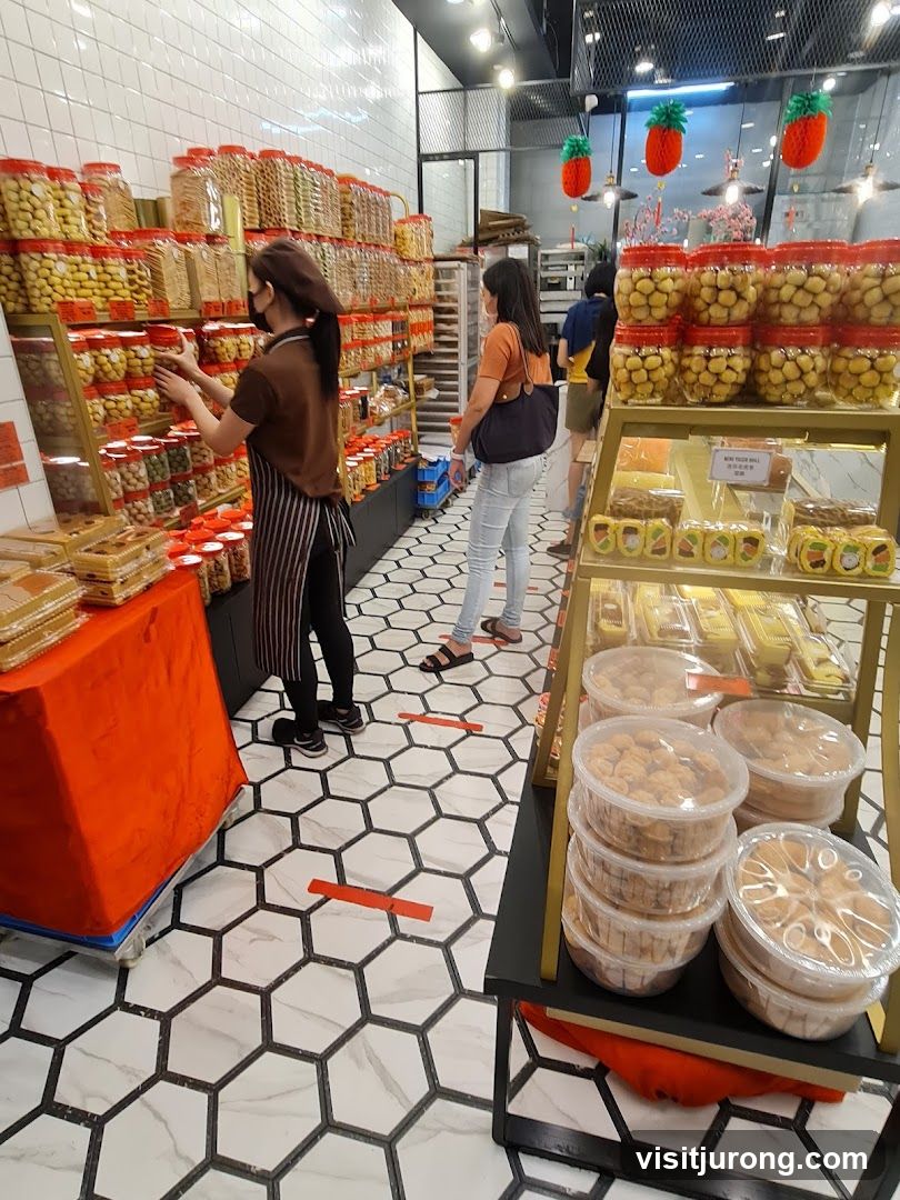 Bakery Interior with Cookies and Pastries