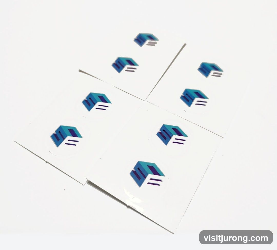 Stickers with a logo