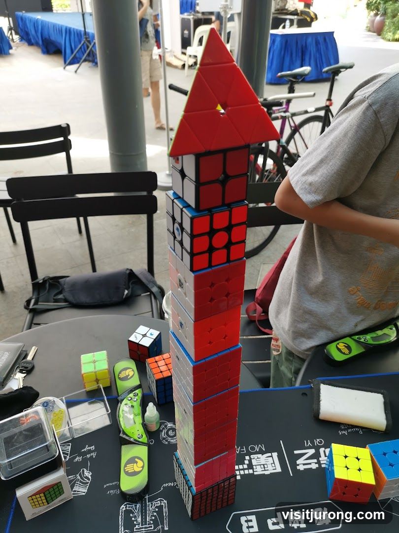 Tower of Rubik's Cubes