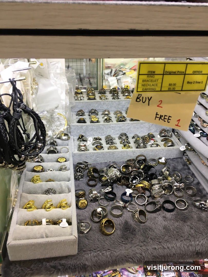 Jewelry Display with Sale Sign