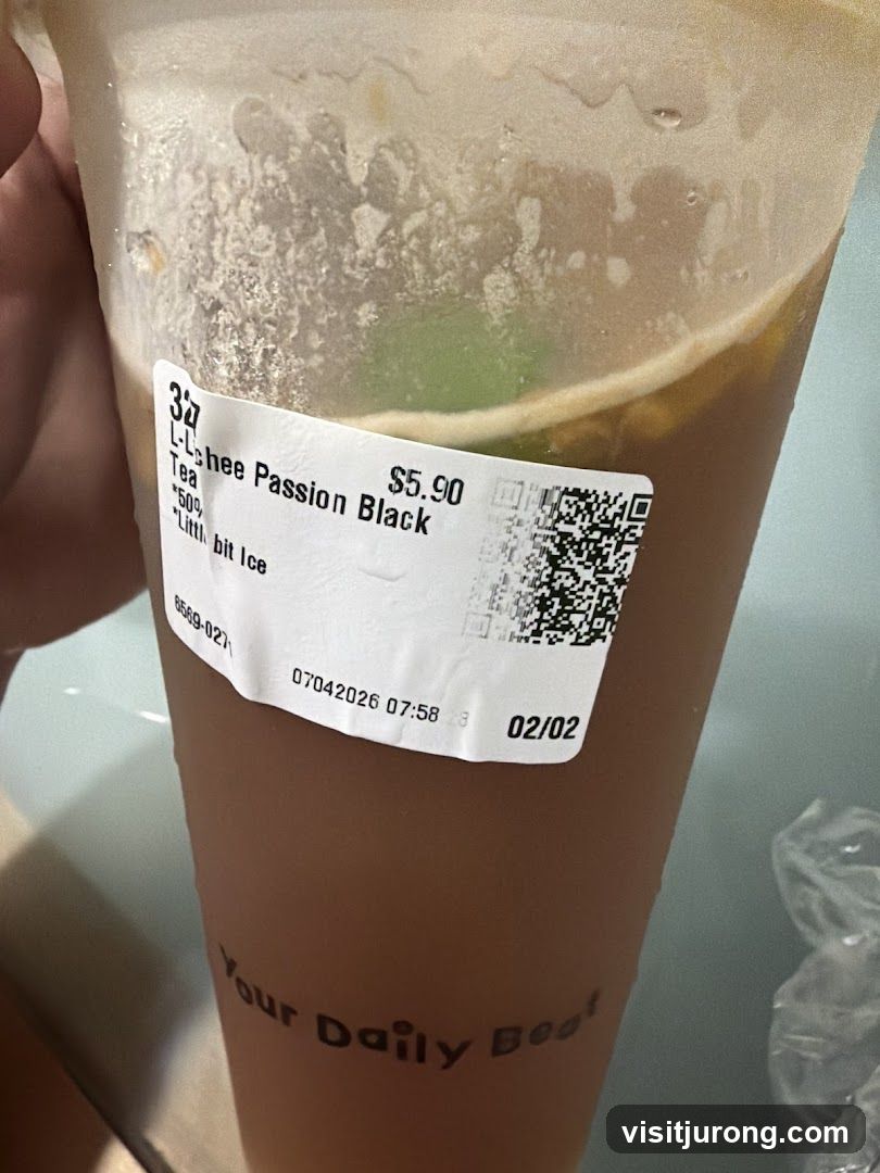 Beverage with Label