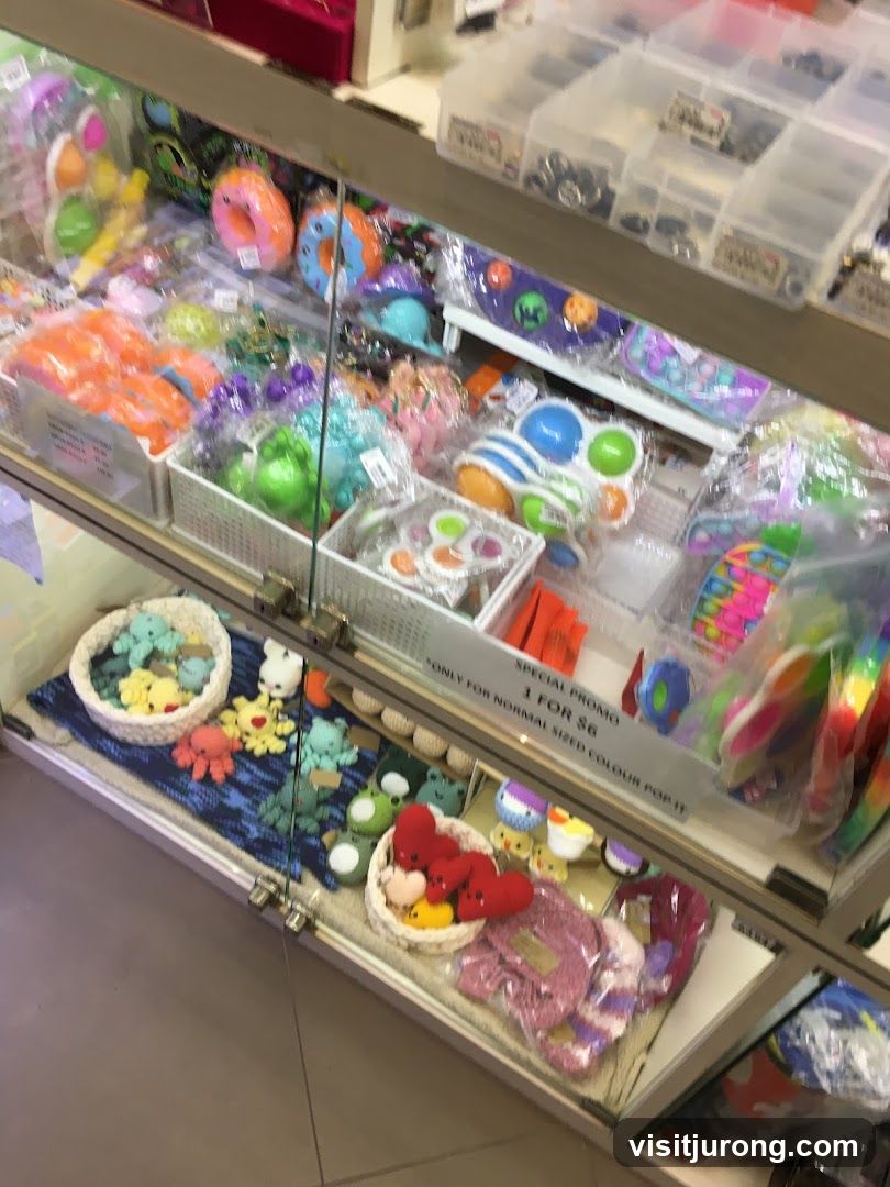 Display of Fidget Toys and Handmade Items