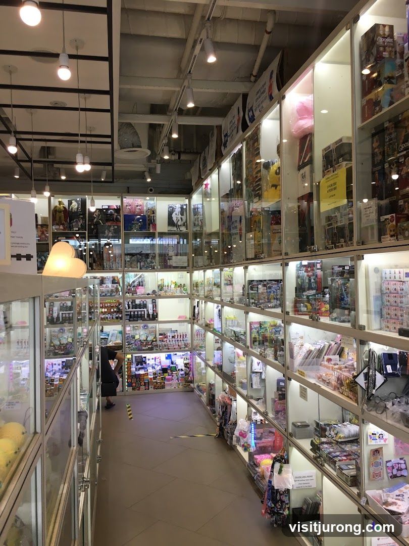 Store Interior with Display Cases