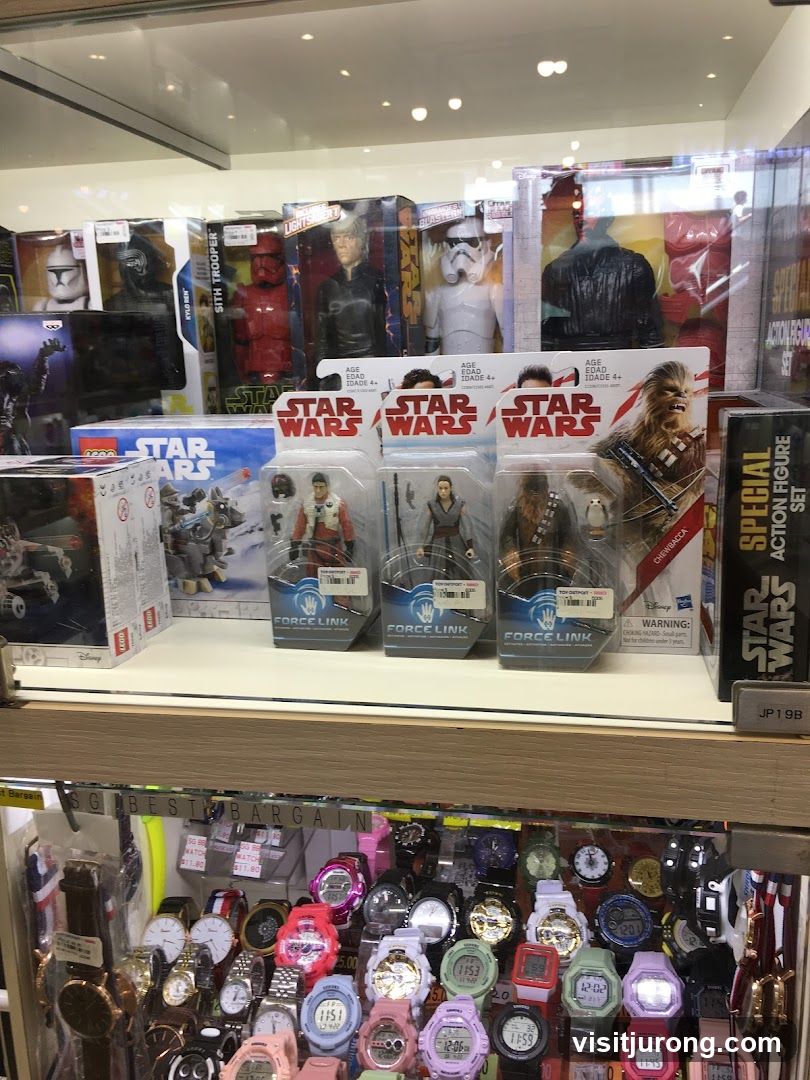 Star Wars Toys and Watches Display
