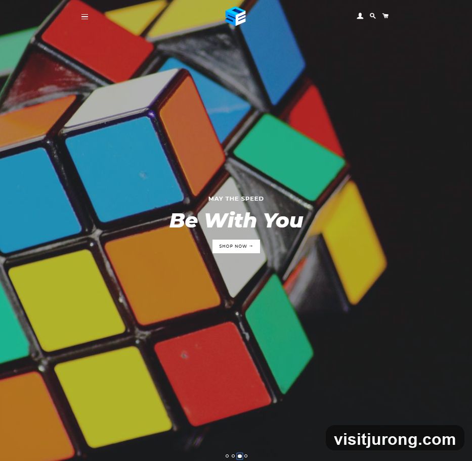 Rubik's Cube Website Banner
