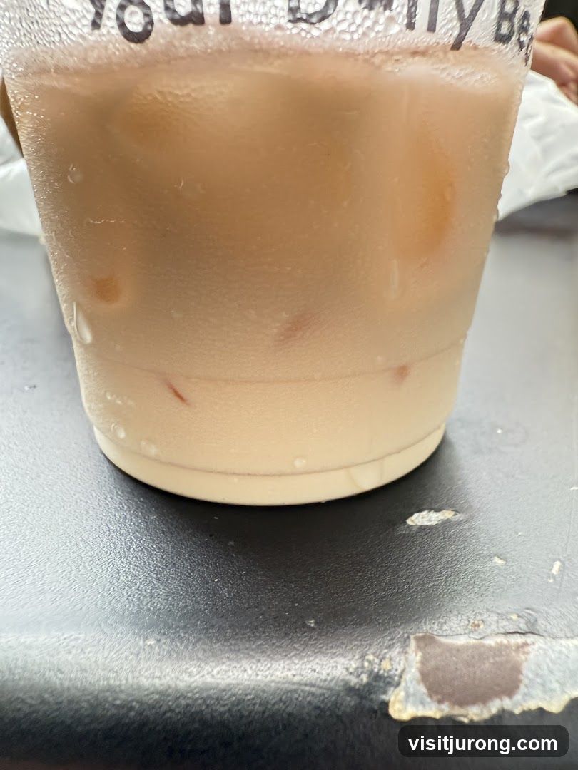 Iced Beverage in a Plastic Cup