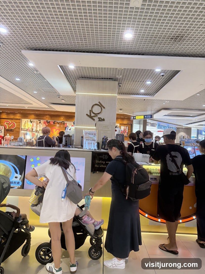 People at a counter