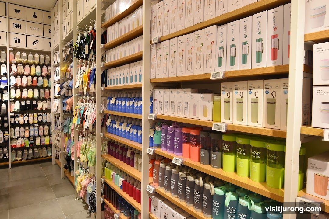 Store Interior with Shelves of Products