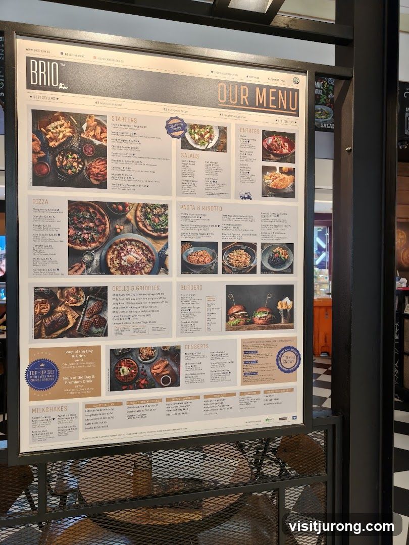 BRIO OUR MENU