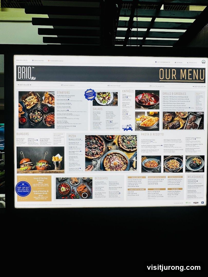 BRIO OUR MENU