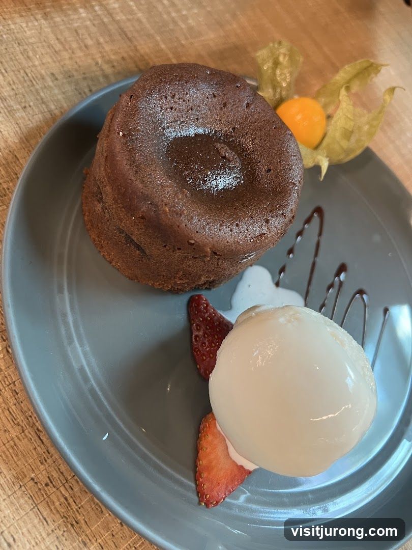 Chocolate Lava Cake with Ice Cream