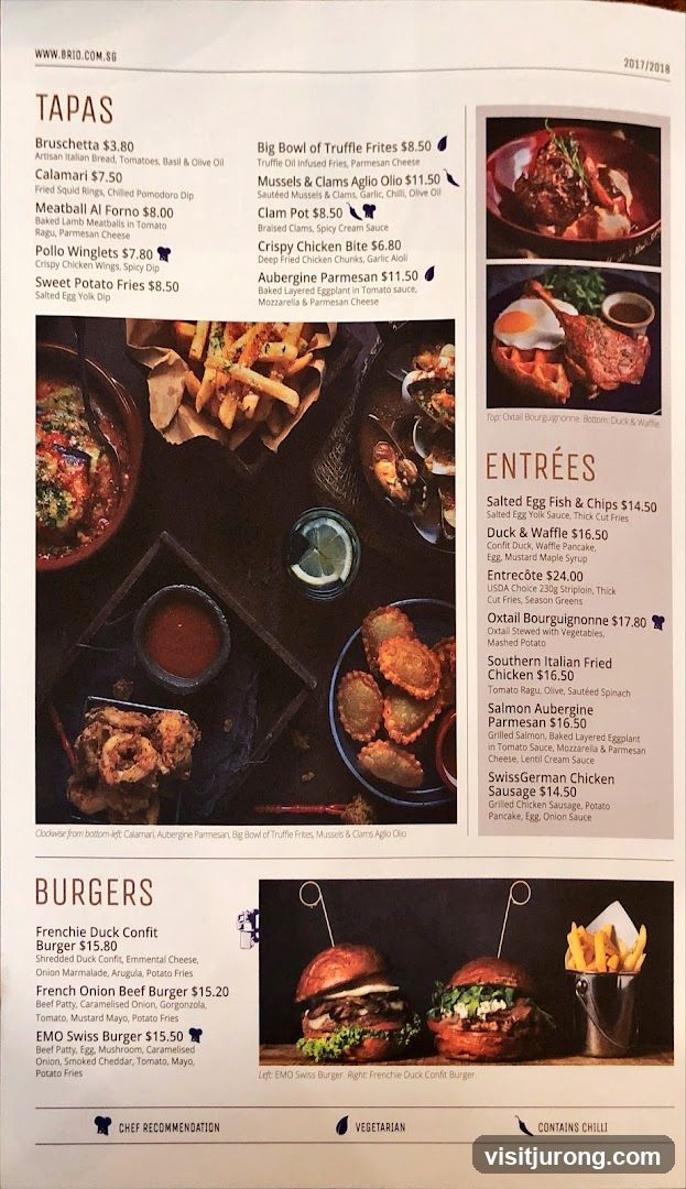 Brio Menu