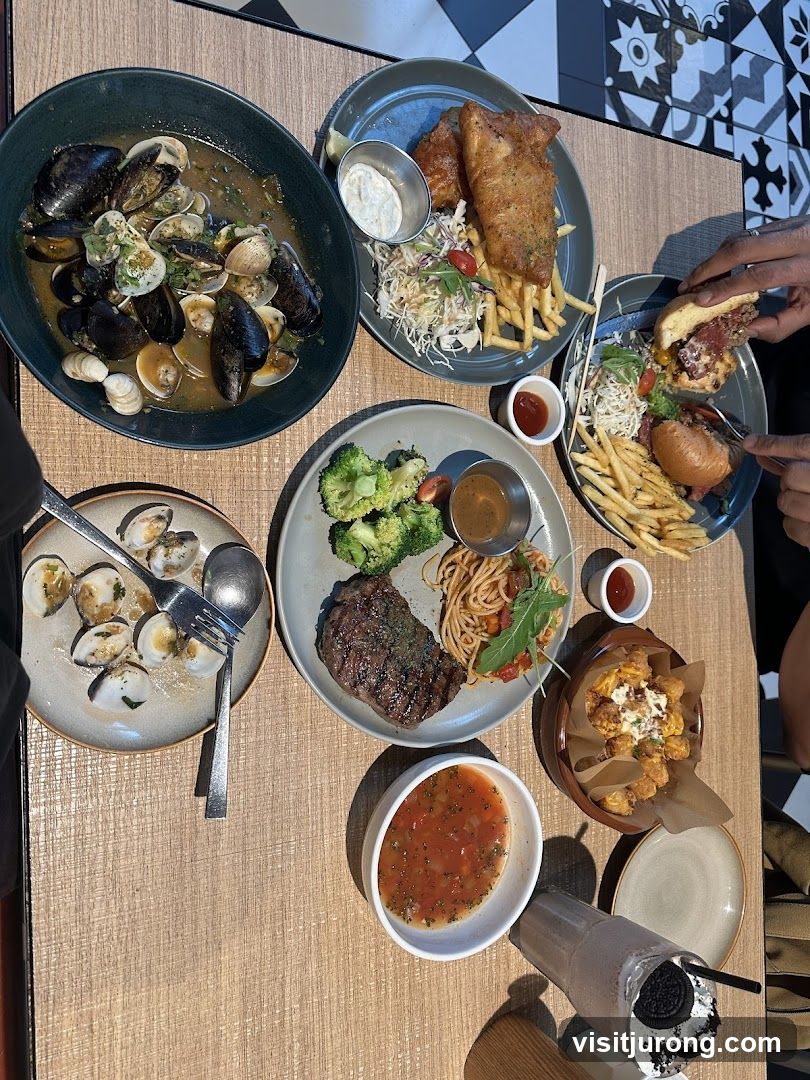 Table with various dishes