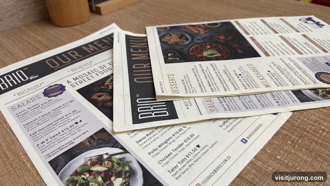 BRIO OUR MENU