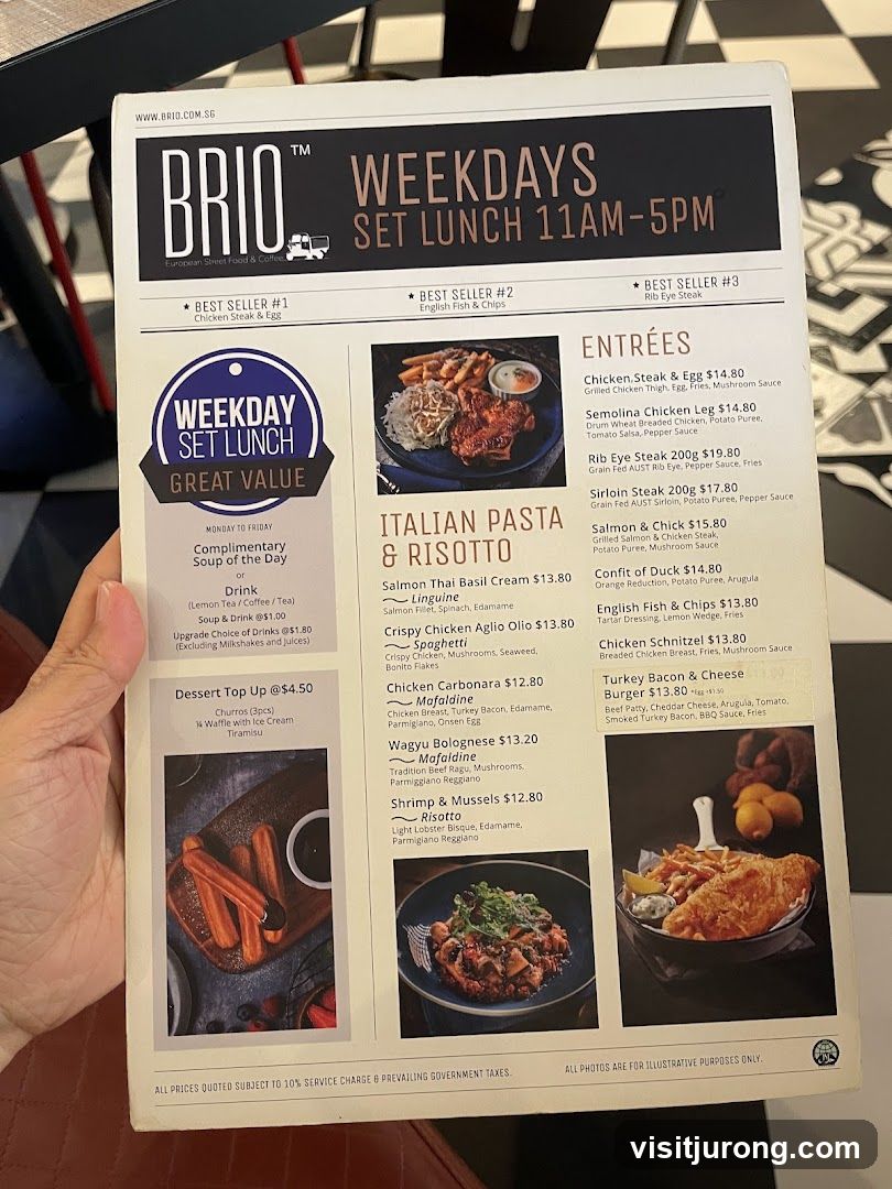 BRIO WEEKDAYS SET LUNCH