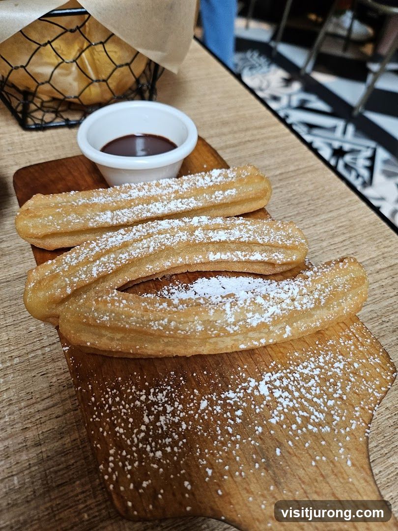 Churros with Chocolate Sauce