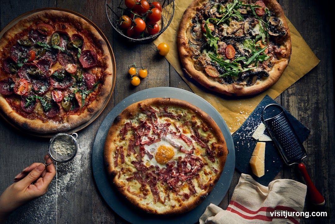 Three Pizzas and Ingredients