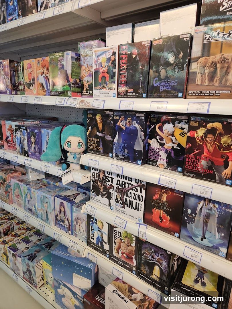 Anime Figures on Shelves