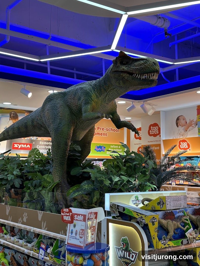 Dinosaur Display in Toy Store