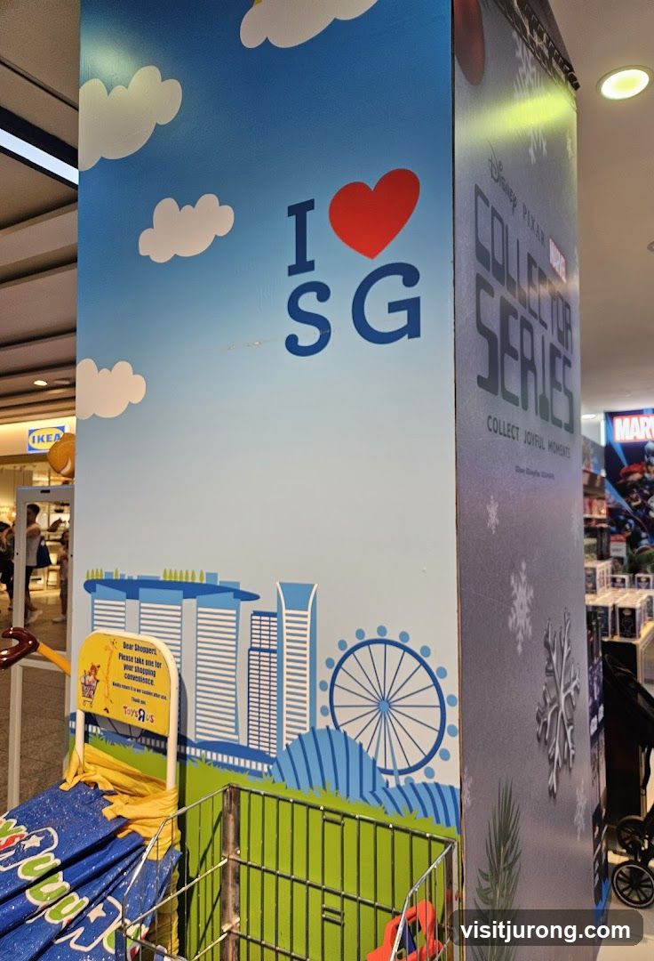 Singapore themed display