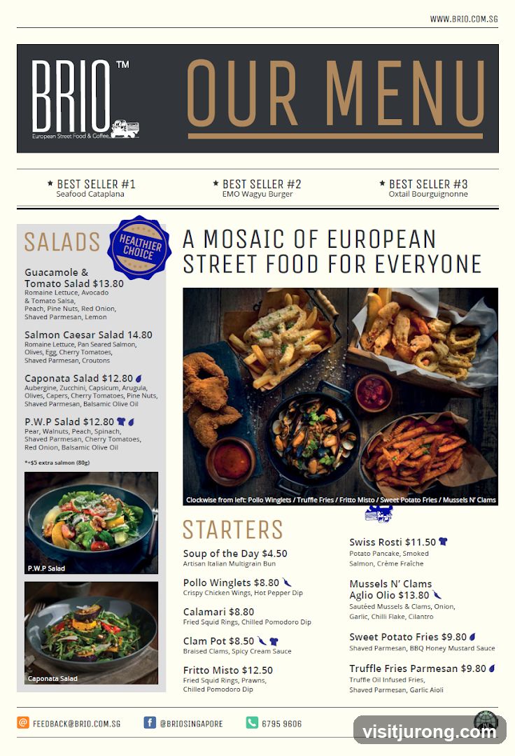 BRIO OUR MENU