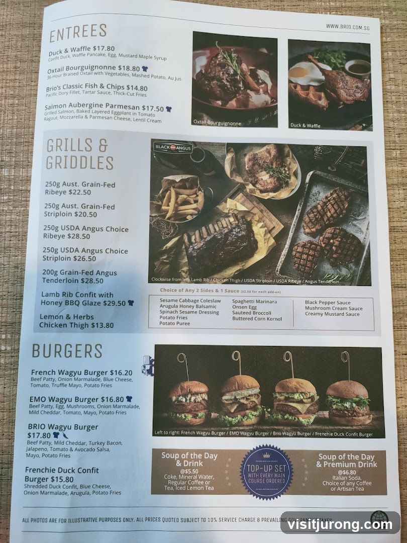 Brio Menu