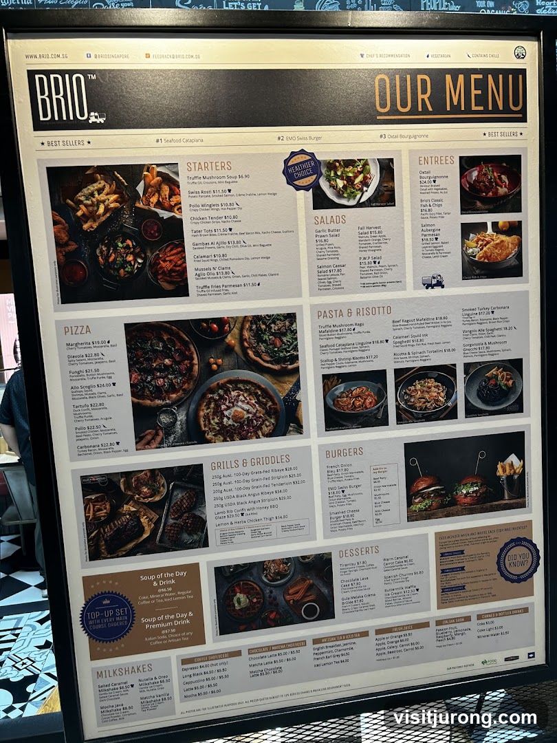 BRIO OUR MENU