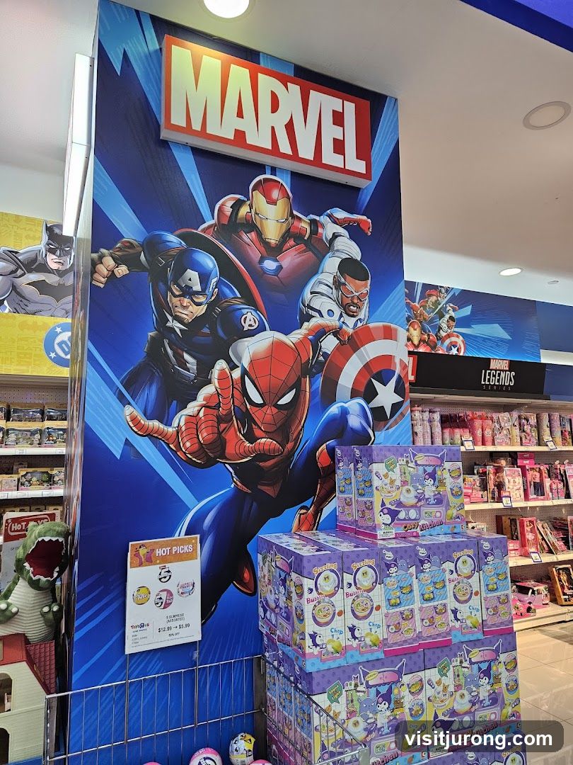 Marvel Merchandise Display