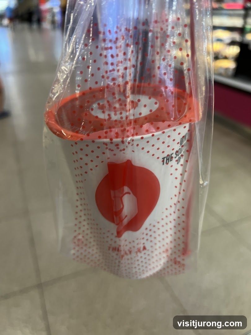 Drink Cup in Plastic Bag