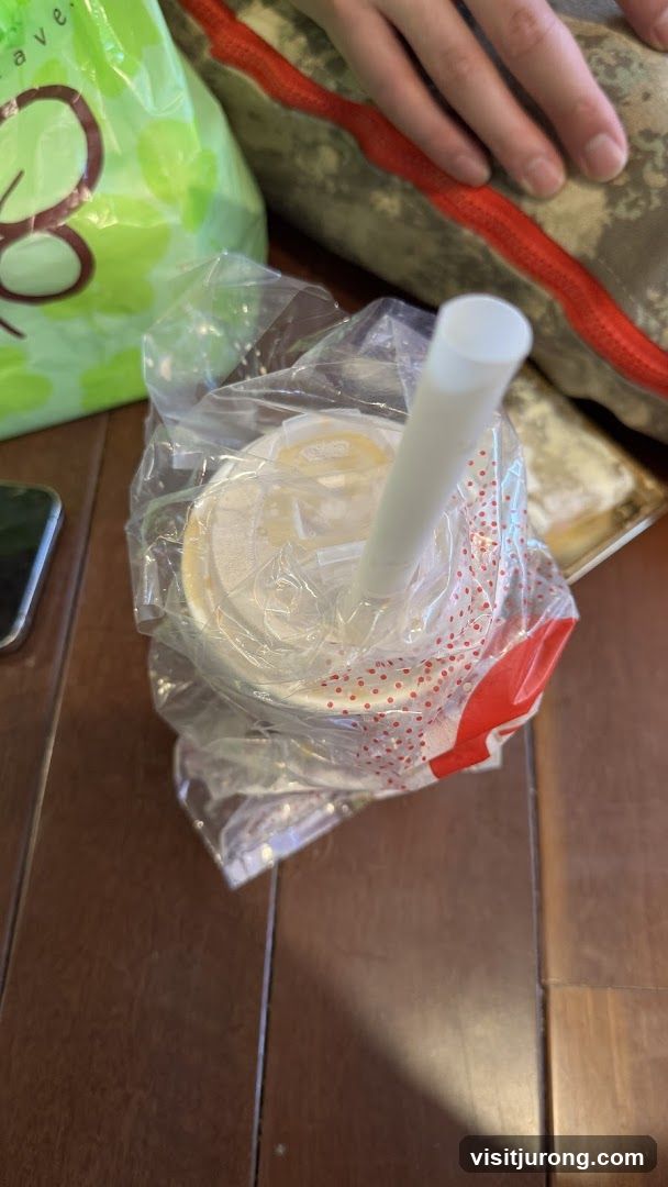 Beverage in Plastic Bag