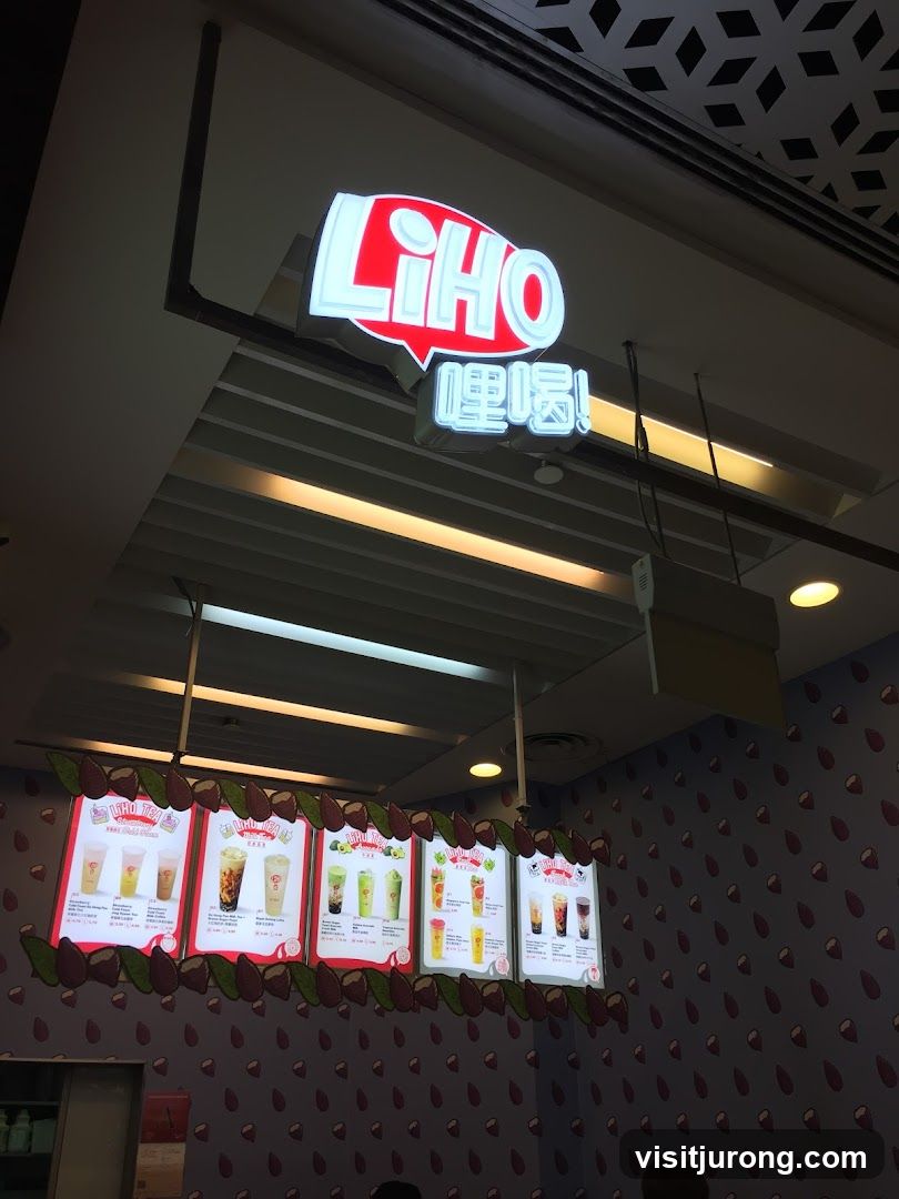 LiHO Tea Menu Display