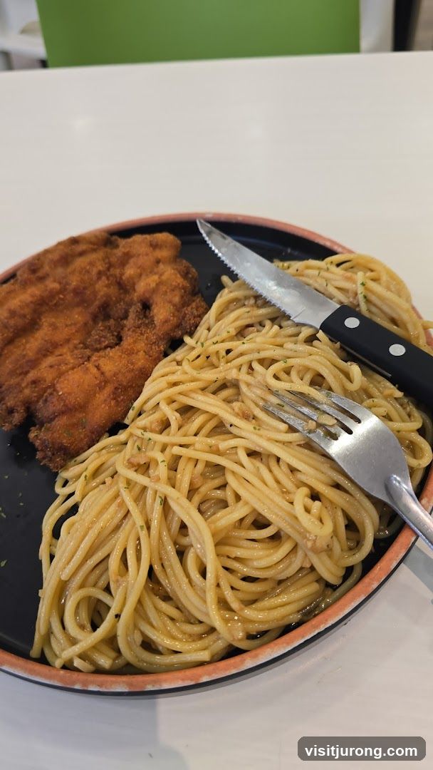 Breaded Cutlet with Spaghetti