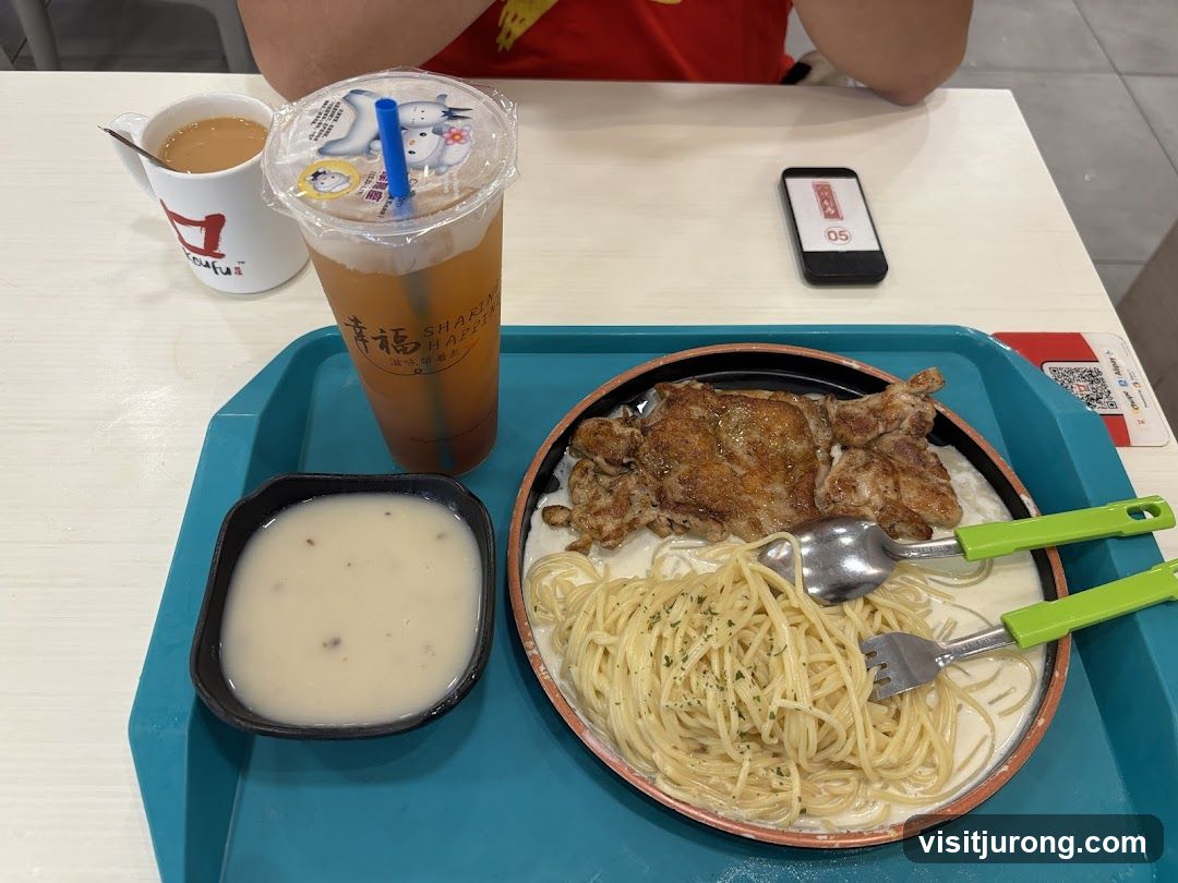 Meal with Chicken and Pasta