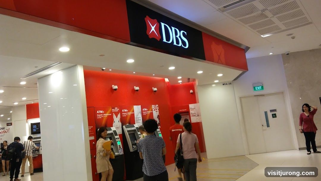 DBS Bank Interior with ATMs