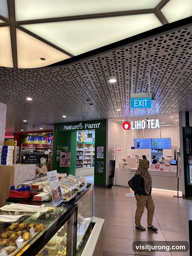 Mall Food Court with Shops