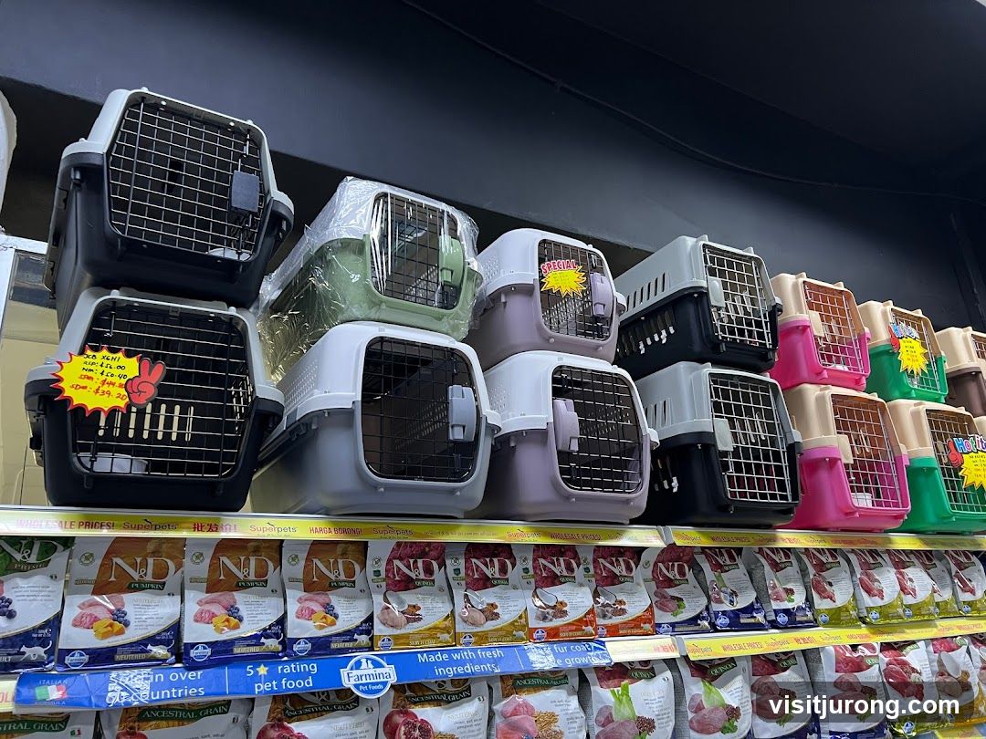 Pet Carriers and Food Display